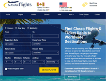 Tablet Screenshot of nanakflights.com